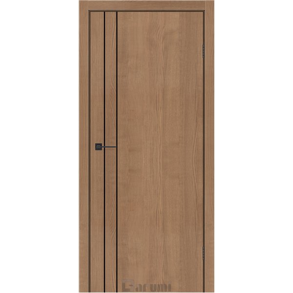 Двери межкомнатные Darumi PLATO LINE PTL-05 Орех кендал алюминиевый молдинг Алюминиевый торец