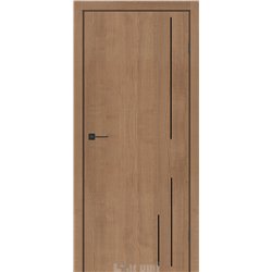 Двери межкомнатные Darumi PLATO LINE PTL-06 Орех кендал алюминиевый молдинг Алюминиевый торец