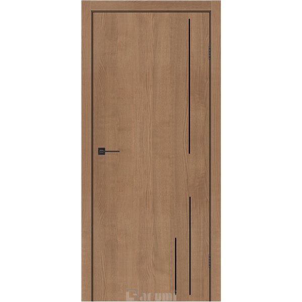 Двери межкомнатные Darumi PLATO LINE PTL-06 Орех кендал алюминиевый молдинг Алюминиевый торец