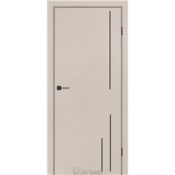 Двери межкомнатные Darumi PLATO LINE PTL-06 Дымчатый краст алюминиевый молдинг Алюминиевый торец