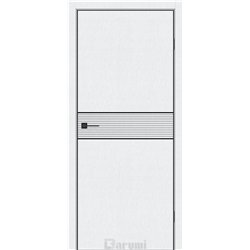 Двери межкомнатные Darumi SINTRA Modern-02 Металлический вайт алюминиевый молдинг Алюминиевый торец