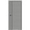 Двері міжкімнатні Darumi PLATO LINE PTL-05 Металевий грей алюмінієвий молдинг Алюмінієвий торець 