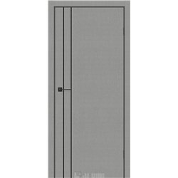 Двери межкомнатные Darumi PLATO LINE PTL-05 Металлический грей алюминиевый молдинг Алюминиевый торец