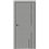 Двері міжкімнатні Darumi PLATO LINE PTL-06 Металевий грей алюмінієвий молдинг Алюмінієвий торець