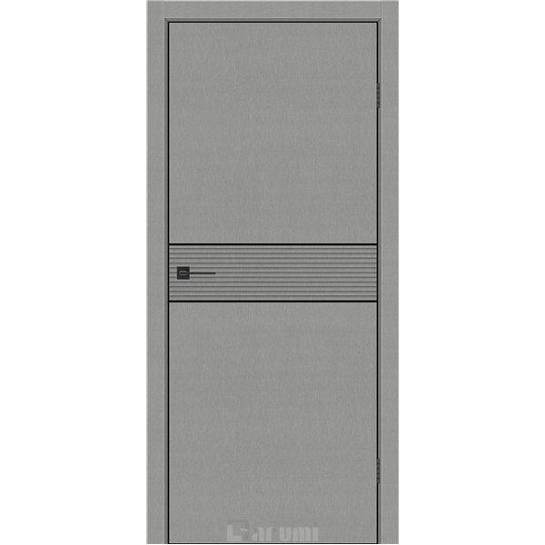 Двери межкомнатные Darumi SINTRA Modern-02 Металлический грей алюминиевый молдинг Алюминиевый торец