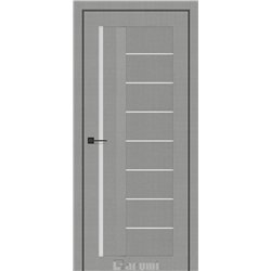 Двери межкомнатные Darumi FLORIANA 01 Металлический грей Сатиновый белый