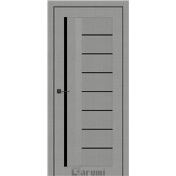 Двери межкомнатные Darumi FLORIANA 01 Металлический грей Черный