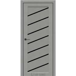 Двери межкомнатные Darumi ROSALIA Металлический грей Черное