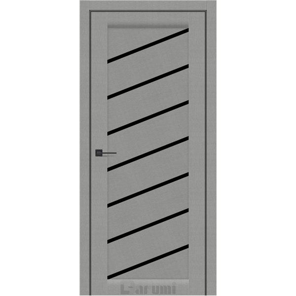 Двери межкомнатные Darumi ROSALIA Металлический грей Черное