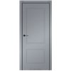 Двери межкомнатные Darumi SINTRA Classic-02 Серебристый блеск Глухое Алюминиевый торец