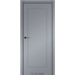 Двери межкомнатные Darumi SINTRA Modern-01 Серебристый блеск алюминиевый молдинг Алюминиевый торец