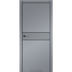 Двери межкомнатные Darumi SINTRA Modern-02 Серебристый блеск алюминиевый молдинг Алюминиевый торец