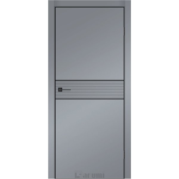Двери межкомнатные Darumi SINTRA Modern-02 Серебристый блеск алюминиевый молдинг Алюминиевый торец