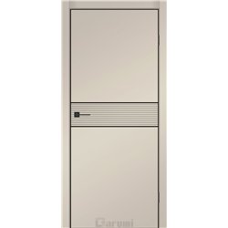 Двери межкомнатные Darumi SINTRA Modern-02 Серебристый тауп алюминиевый молдинг Алюминиевый торец