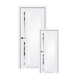 Двері міжкімнатні Darumi FLORIANA 03 Білий матовий Глухе Сатин білий