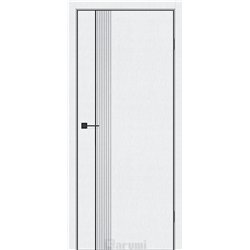 Двери межкомнатные Darumi SINTRA Modern-01 Металлический вайт алюминиевый молдинг Алюминиевый торец