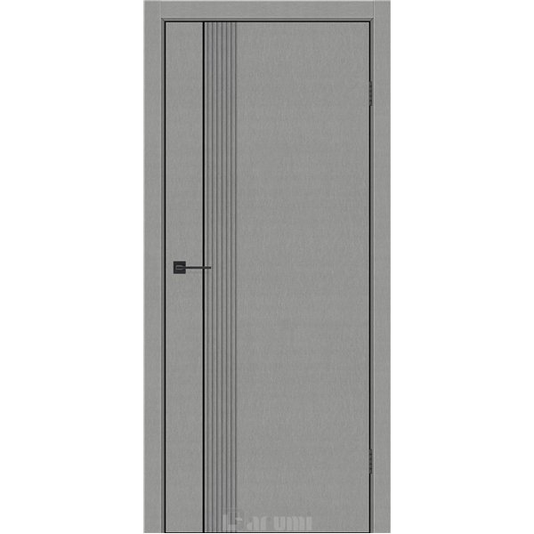 Двери межкомнатные Darumi SINTRA Modern-01 Металлический грей алюминиевый молдинг Алюминиевый торец