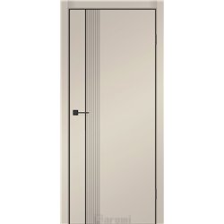 Двери межкомнатные Darumi SINTRA Modern-01 Серебристый тауп алюминиевый молдинг Алюминиевый торец