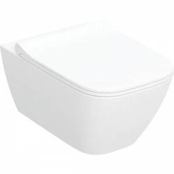 Унітаз підвісний з кришкою Smyle Square Rimfree 500.685.01.1 Geberit