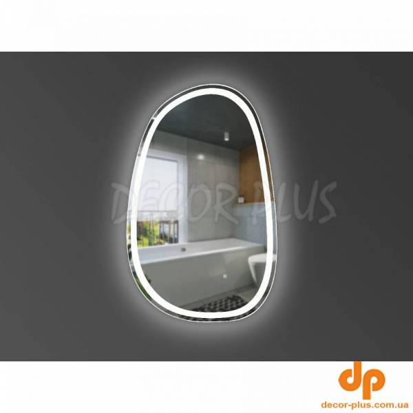 5415080 Style Асиметричне дзеркало 800х500 з LED підсвіткою та тачсенсором (1 сорт)