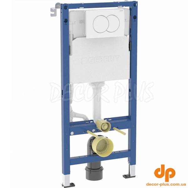 458.133.11.3 DuofixBasic Комплект (3в1) інсталяції д/унітазу з кріпленням та клавішою Delta01 білий глянець (1 сорт)