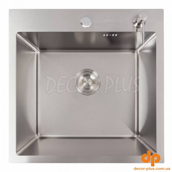 50*50 Handmade Кухонна мийка, сифон, дозатор, кріплення (товщина 3,0/1,5), нержавійка (1 сорт)