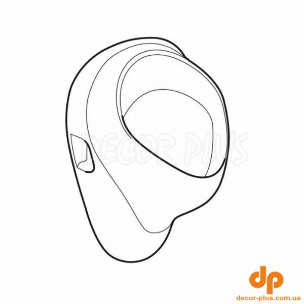 502.895.00.1 Felix Уринал, прихований підвід, прихований відвід, колір білий глянець (1 сорт)