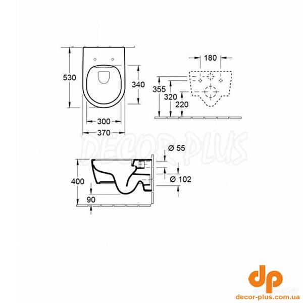 5656RS01 AVENTO Унітаз підвісний DirectFlush з кришкою QuickRelease/SoftClosing, White Alpin (1 сорт)