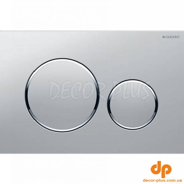 115.882.JQ.1 Sigma20 round Клавіша з подвійним змивом,легкоочисна поверхня,хром матовий/хром глянцевий (1 сорт)