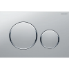 115.882.JQ.1 Sigma20 round Клавіша з подвійним змивом,легкоочисна поверхня,хром матовий/хром глянцевий (1 сорт)