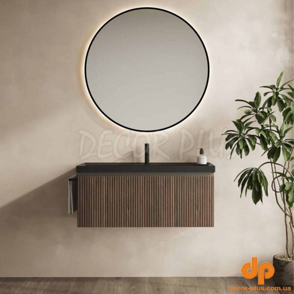 131789+131799  Тумба VORA 80  1 ящ,  зі стільницею,  WALNUT NOTE (1 сорт)