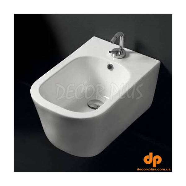 5125 01 Tribeca Біде підвісне з 1 отв. під змішувач в комплекті із шумоізоляцією та кріпленням WB9N, білий (1 сорт)