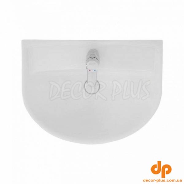 2321500UA STATUS Раковина 50 см, з переливом, з отв.для зміш по центру (1 сорт)