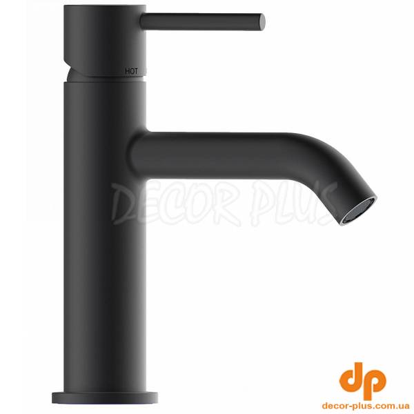 Z00701000073005 EXPO TEO-M (MEDIUM) Змішувач для раковини з донним клапаном, чорний матовий (1 сорт)