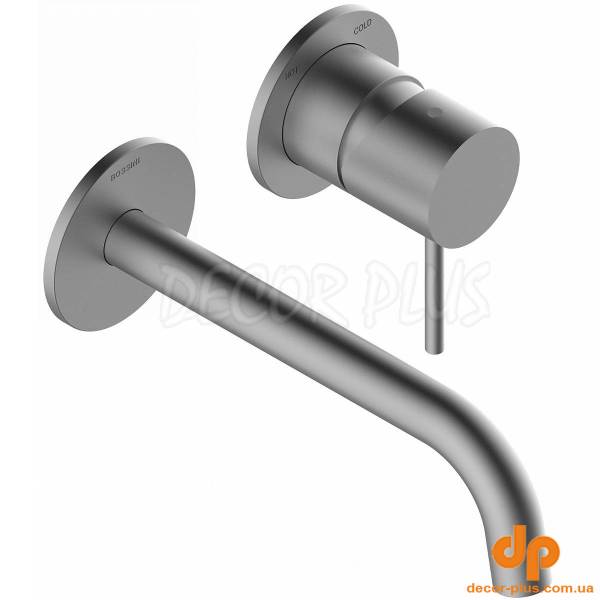 Z00730000094005 TEO Зовнішня частина змішувача для раковини 185 мм., SATIN NICKEL (1 сорт)