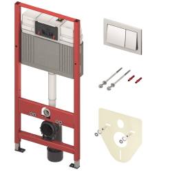 9400406 Комплект TECEbase (модуль+панель змиву TECEbase хром глянцевий+кріплення+прокладка) (1 сорт)