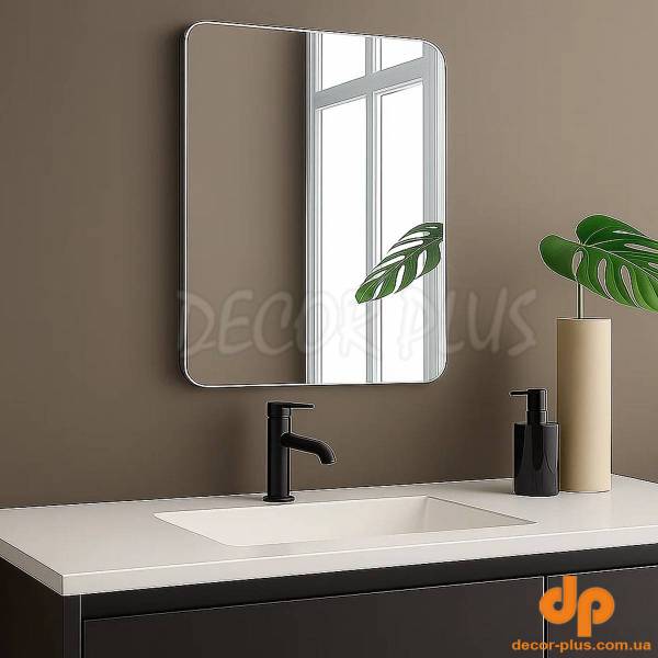 4600700 Basic Дзеркало 600х700 закруглене (1 сорт)