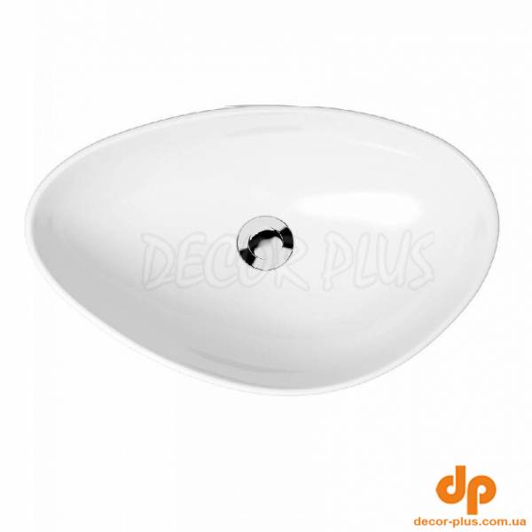 K116-052 MODUO Раковина  на стільницю асиметрична 55х36, білий (1 сорт)