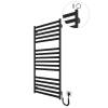 6.1.0503.06.BM Рушникосушка ел. HF York 1170х530 чорний мат, в комплекті з прих.підкл (1 сорт)