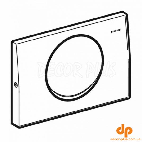 115.108.00.1 Delta10 Клавіша змиву із системою змив/стоп, з кріпленням на гвинтах, нержавіюча сталь (1 сорт)