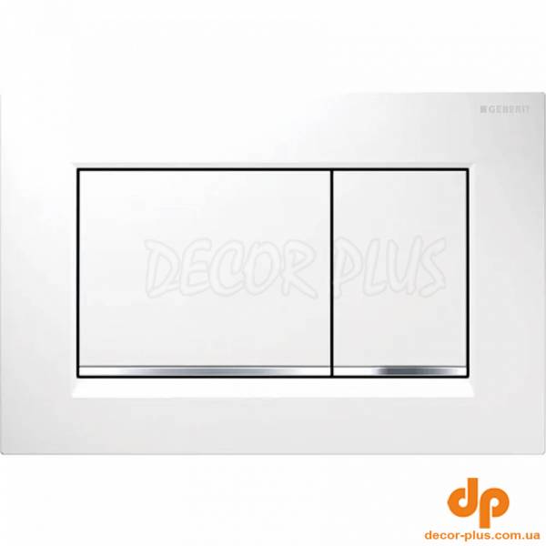 115.883.KJ.1 Sigma20 square  клавіша, біла/глянцевий хром (1 сорт)