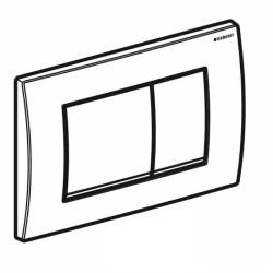 115.137.11.1 Delta20 square Клавіша змиву з подвійним змивом: Альпійський білий глянець (1 сорт)