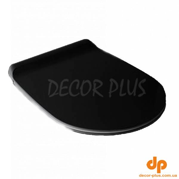 Кришка для унітаза Vignoni soft-close (VI004) Black matt, SIMAS