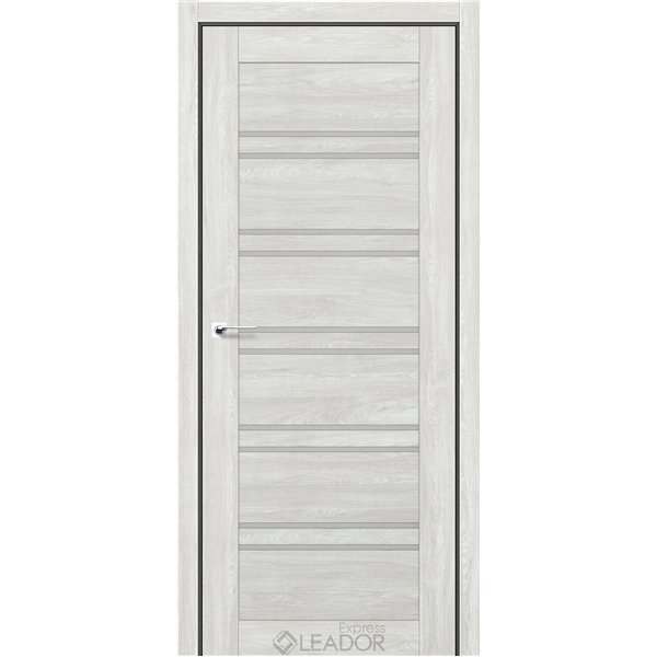 Двері міжкімнатні Leador Express GERBERA Артвуд Жасмін Сатин білий