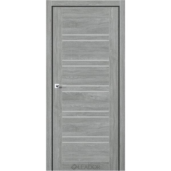 Двері міжкімнатні Leador Express GERBERA Артвуд Сільвер Сатин білий