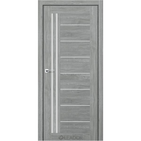 Двері міжкімнатні Leador Express VERBENA Артвуд Сільвер Сатин білий
