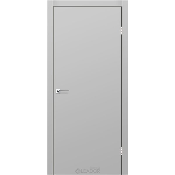 Двери межкомнатные Leador Express SL-01 Светло-серый супермат Глухе