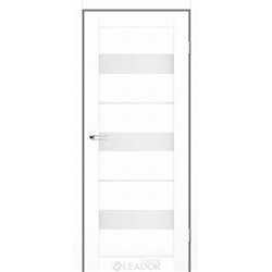 Двери межкомнатные Leador Express MODENA Белый Лен Сатин белый
