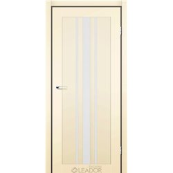 Двери межкомнатные Leador Express FERONA Бежевый Мат Сатин белый