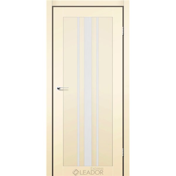 Двери межкомнатные Leador Express FERONA Бежевый Мат Сатин белый